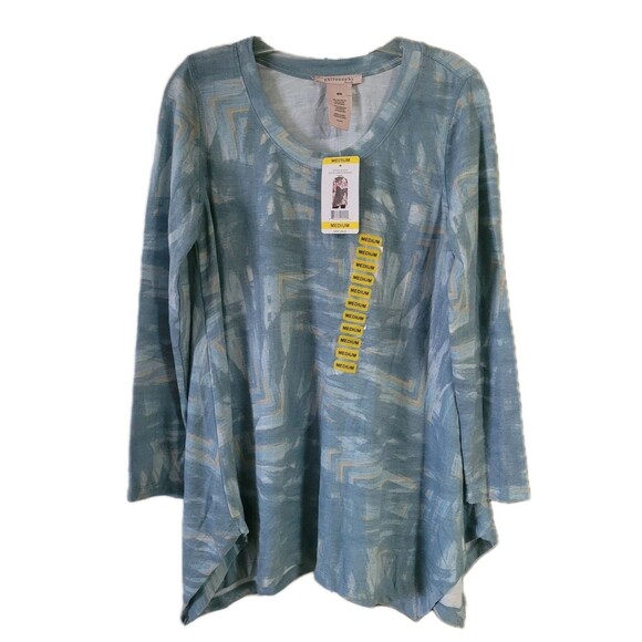 Philosophy Tops - NWT PHILOSOPHY Womens M Green Blue Shirt  Arrow Graphic Flowy Boho L/S Tunic